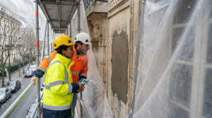 Photo ravalement-facade-hiver